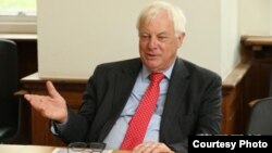 前港督彭定康（蘋果日報圖片） 