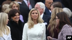 2017年1月20日伊萬卡川普在川普總統就職典禮上