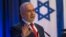 以色列总理内塔尼亚胡星期四在耶路撒冷的以色列外交部讲话。（2017年12月7日）