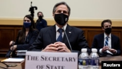 美國國務卿布林肯（Antony Blinken）2021年3月10日出席眾議院外交事務委員會聽證會。