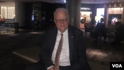 美國聯邦眾議員科學、太空暨科技委員會榮譽主席森森布倫納和該委員會的眾議員魏斯特曼受台灣政府邀請，於2月14日至18日訪問台灣。（美國之音蕭洵拍攝）