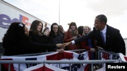 美國總統奧巴馬星期二抵達拉斯維加斯，發表移民改革的講話