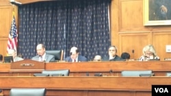 美國國會眾議院外交事務委員會亞太小組委員會星期二（2月28日）就中國在南中國海的行動舉行聽證。( 美國之音斯洋拍攝)