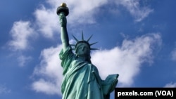 紐約港口的自由女神像。