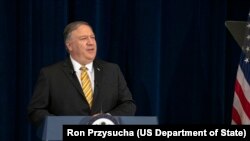 美國國務卿蓬佩奧星期三說，美國有可能進行軍事干預。