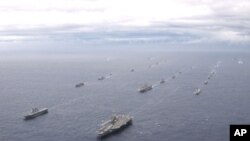 美日海軍11月聯合軍演資料照片