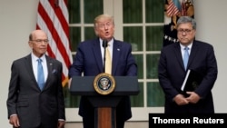 特朗普總統7月23日在白宮宣布聯邦政府要獲取2020年人口普查中的公民數據。