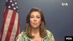 美國國務院發言人奧特加斯(Morgan Ortagus)。”