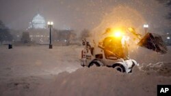 美國首都華盛頓遭受暴風雪吹襲