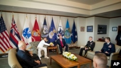 美國總統川普2017年11月3日訪問美軍太平洋司令部