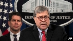 美國司法部長巴爾(資料照片)