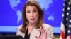 Представитель Госдепартамента США Тэмми Брюс выступает на своей первой пресс-конференции в Госдепартаменте в Вашингтоне. 6 марта 2025 г. REUTERS/Kevin Lamarque