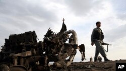 4月9日阿富汗部隊在喀布爾基地。