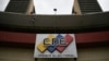 Fachada del Consejo Nacional Electoral en Caracas, Venezuela. 