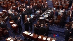 2018-1-19 美國之音視頻新聞: 國會參院未投票 政府是否關閉週五定音