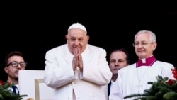 教宗聖誕文告敦促各國人民“讓武器噤聲，超越分歧”