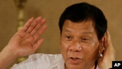 菲律賓總統杜特爾特 （資料圖片）