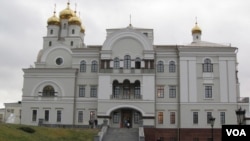 叶卡捷琳堡的滴血教堂(美国之音白桦拍摄)