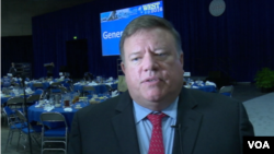 退休中將戴利稱部署導彈撕破中國和平假相（美國之音黎堡拍攝）