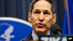 美國疾病控制和預防中心主任托馬斯‧弗里登在亞特蘭大召開的抗擊寨卡峰會上講話 （2016年4月1日）