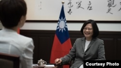 台灣總統蔡英文接受路透社專訪（台灣總統府圖片）