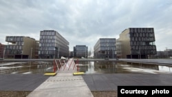 德國老牌鋼鐵公司蒂森克虜伯位於埃森的總部 (楊佔群攝)