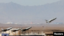 伊朗軍方在演習中發射無人機（2022年8月25日）