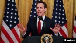 美國聯邦參議員喬希·霍利（資料圖片）