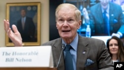 资料照：美国国家航空航天局局长比尔·纳尔森2023年4月27日在国会山出席众议院拨款委员会听证会。（美联社）