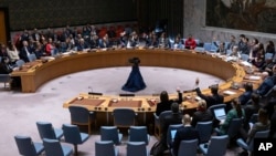 聯合國安理會在聯合國總部就以哈戰爭問題投票。（2024年3月22日）