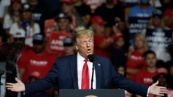 特朗普總統2020年6月20日在一次競選集會上發言（美聯社）