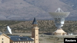 資料照片：在阿根廷拉斯拉哈斯看到的中國空間站的設施。 (2019年1月22日)