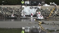 官員尋求美國加州海岸石油洩漏的原因