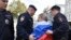 Задержание Любови Соболь перед несанкционированным митингом в центре Москвы, Россия, 27 июля 2019