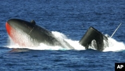 日本海上自衛隊“汐潮級”的“雪潮號”潛艇。（資料照）