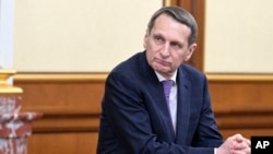 俄羅斯對外情報局局長謝爾蓋·納雷什金（Sergei Naryshkin）(資料照片）